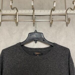 Quince Sweater Men's XL Gray Mongolian Cashmere Pullover Academia Knit Crew Neck